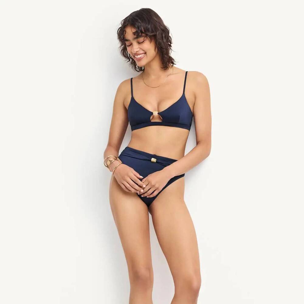 NEW VITAMIN A terra high waist bikini bottom in midnight - Picture 2 of 4